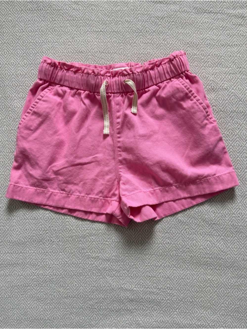 J.Crew Factory Crewcuts pink pull-on paper-bag shorts Size 8